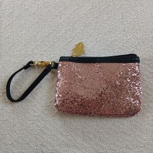 Betsey Johnson Sequin Wristlet Clutch - Pink